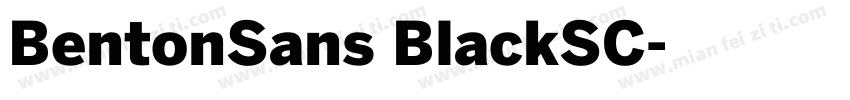 BentonSans BlackSC字体转换